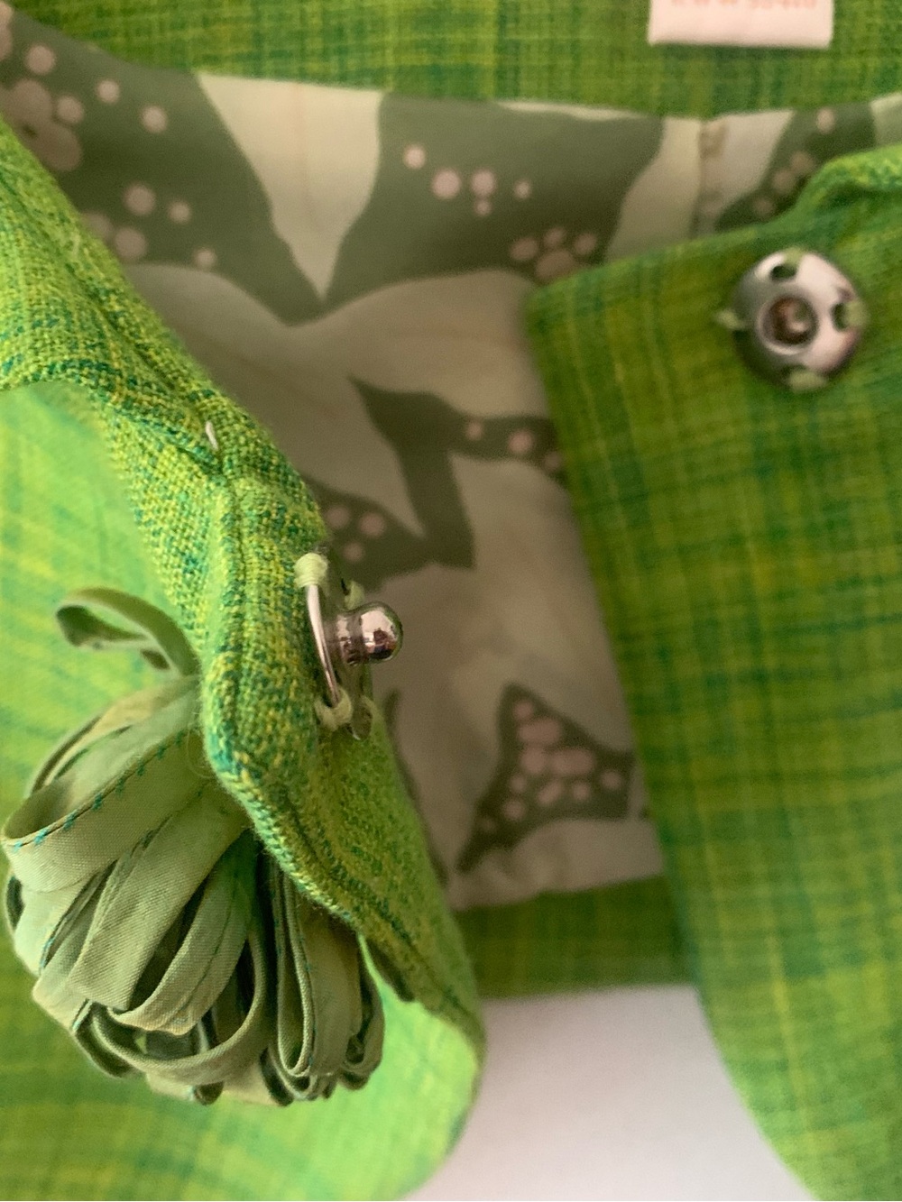 Tracy Reese Lime-Green Cropped Caplet with Peter Pan Collar size 6 - Picture 3 of 6